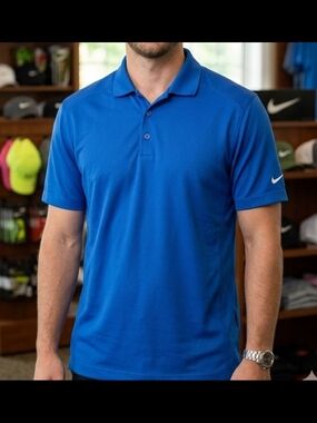 Nike Men's Royal Blue Performance Polo